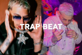 make a trap beat type dei v, yovngchimi, young miko, bad bunny