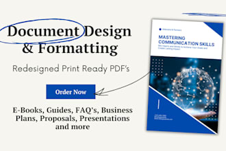 do design and redesign of PDF documents and templates