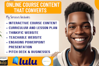 do online course creation, course content and ebook writer