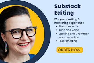 expertly proofread, edit your substack post in 2 days