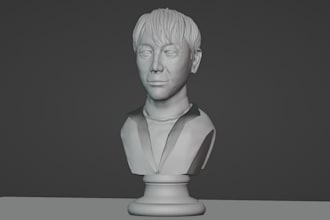 do realistic 3d model for printing
