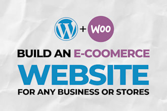 build woo commerce website to sell your products