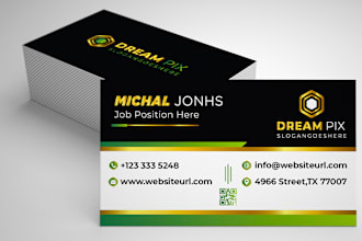 do modern luxury minimalist business card and logo design