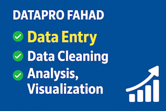 do excel data cleaning, analysis, visualization