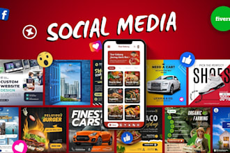 creative social media designs , posts