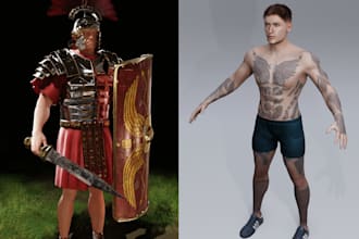 make a 3d character model