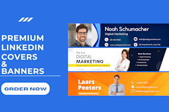 design linkedin banners for your business page or profile