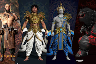 create 3d character modelling