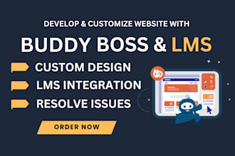 build premium lms website with learndash and buddyboss
