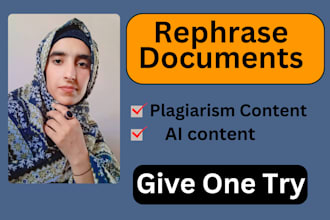 manually paraphrase ,rephrase, rewrite and edit your article