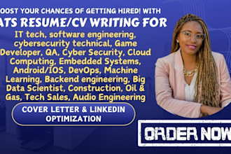 do resume for IT tech, software engineering, cybersecurity technical, faang role