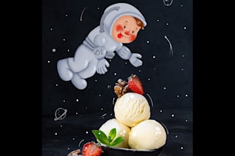 illustrate on the food or any your photo for advertisement