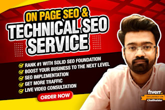 optimize website onpage SEO and technical optimization for wordpress shopify wix