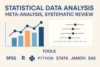 do statistical data analysis, meta analysis, systematic review