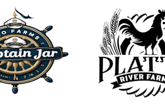 do modern farms logo design
