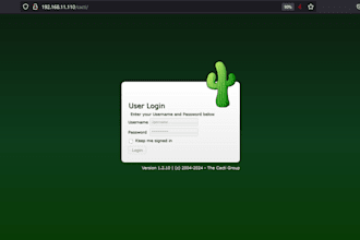 do configure cacti server