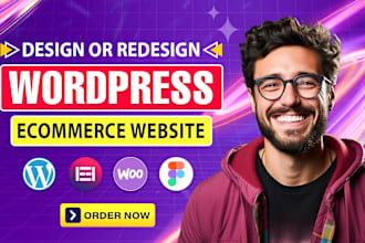 build, design, redesign, ecommerce website or wordpress website development