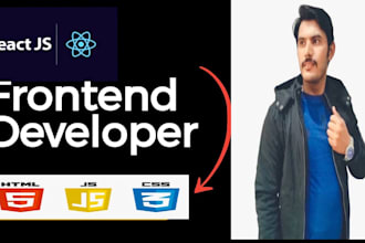 develop responsive react js frontend for your web app