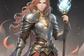 draw a fantasy characters design illustrations