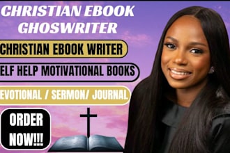 ghostwrite christian ebook devotional self help book writing  christian writer