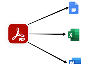 convert your pdf files to word, excel or google docs