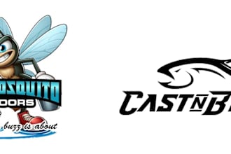 work on your fishing logo design project
