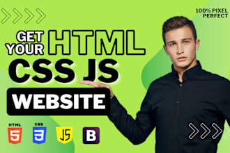 make web front end development using html css javascript