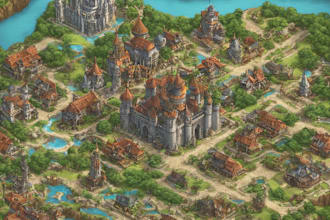 make your dream fantasy city map for rpg and etc