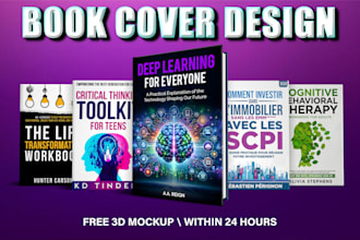 design kindle book cover and kdp book cover within 24h