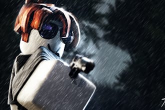 create highly detailed roblox gfx posters