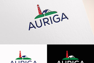 do  modern business elegant nature beach house logo design