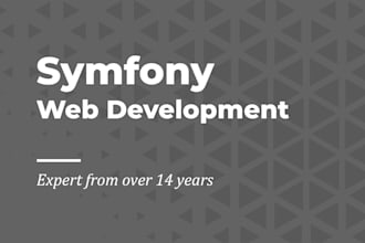 do symfony PHP web application website bug fix full stack developer symphony API