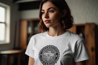 create a custom illustrated t shirt design