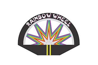 design sustainability rainbow wheel logo