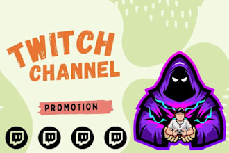 do organic twitch promotion to bring live viewer and follower