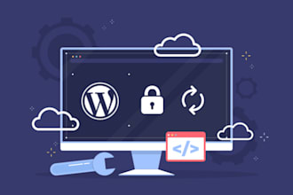 update, backup, host, and optimise your wordpress website