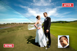 do photo editing of your wedding images
