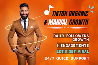 manage tiktok manual marketing to grow and promote followers engagements