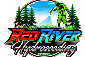 design luxury hydroseeding logo