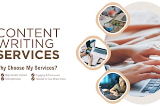 write professional SEO optimized website content