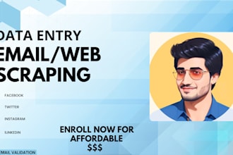 perform data mining using email scraping and deep b2b lead generation