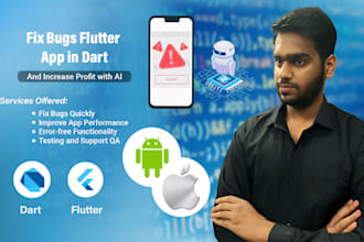 fix flutter app bugs and crashes in 24 hours with expert debugging