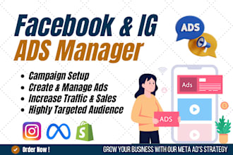 do meta ads advertising, marketing, run facebook and instagram ads for leads
