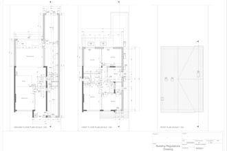 do UK planning permission and building regulation drawing