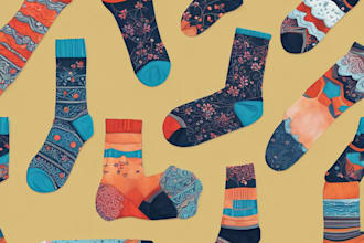 make a unique socks design