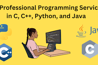 do programming task  in python cpp and java