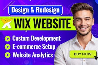 do wix website design, redesign wix website, wix online store
