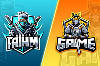 design mascot logo for esports gaming and youtube, twitch profile