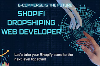 design a modern automated shopify dropshipping store