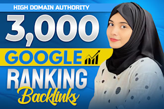 build 3000 dofollow contextual backlinks as monthly off page SEO link building